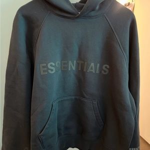 Navy blue oversized sweater hoodie，only wear 2times